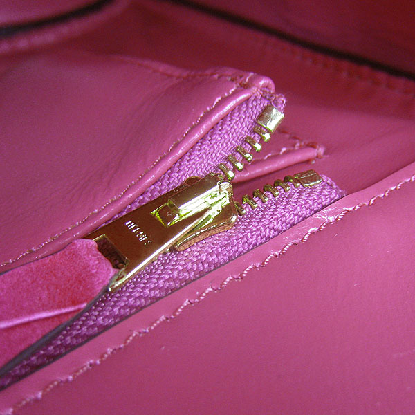 High Quality Fake Hermes Birkin 35CM Crocodile Veins Leather Bag Peach 6089 - Click Image to Close